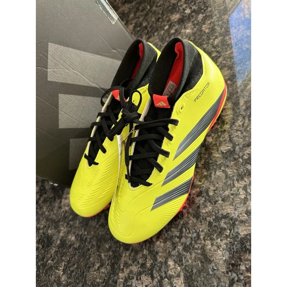 adidas Predator‎ League FG Football Shoes Soccer Yellow IG7761 Men 7.5 Lady 8.5